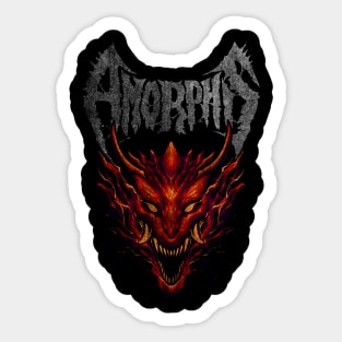 HANNYA METAL ROCK || AMORPHIS KALEVALA Sticker